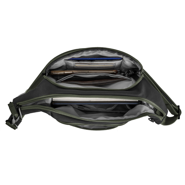 variant:46205588799680 Travelon Voyages Anti-Theft East/West Crossbody Slate Olive