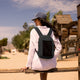 The Voyages Anti-Theft Small Backpack with XL Water Bottle Pocket