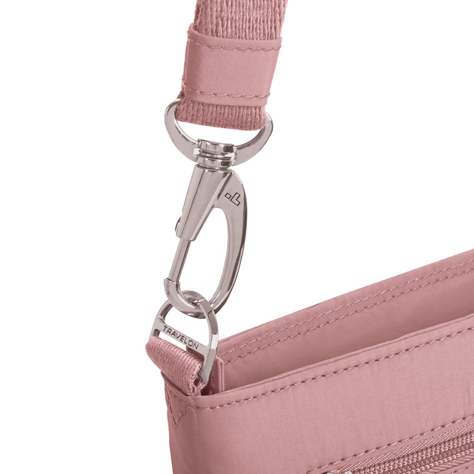 variant:46209755644096 Travelon Roam Anti-Theft Small Crossbody Desert Pink