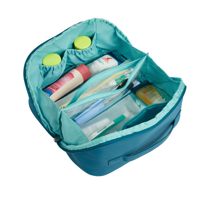 variant:46275886579904 Travelon 180˚ Travel Toiletry Case Capri Blue