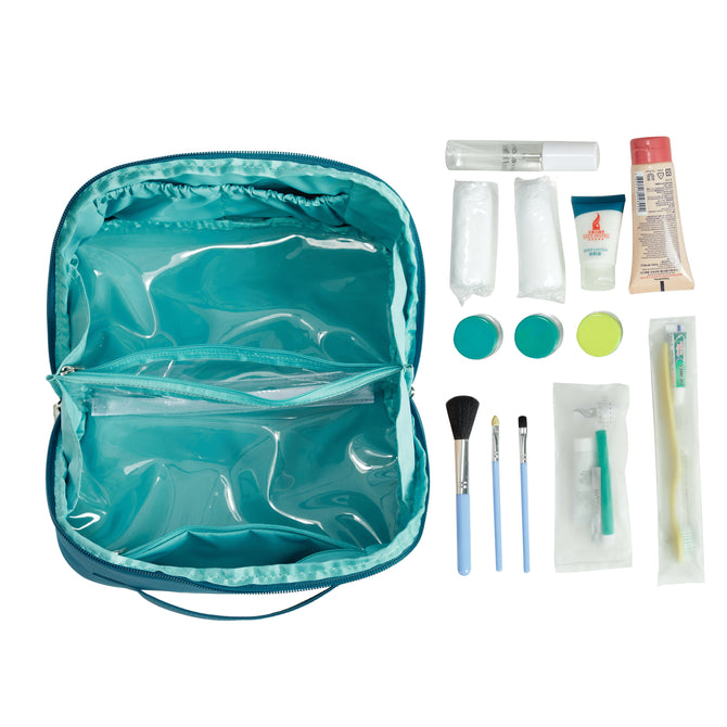 variant:46275886579904 Travelon 180˚ Travel Toiletry Case Capri Blue