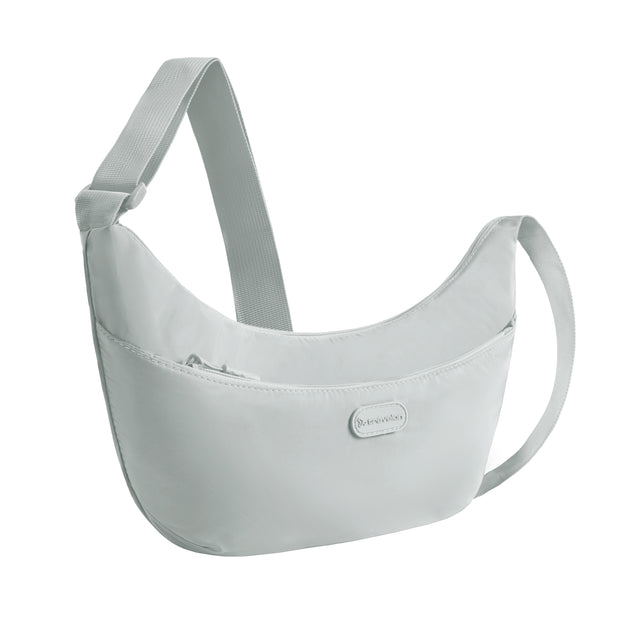 variant:46346766090432 Travelon Slouchy Crossbody Platinum