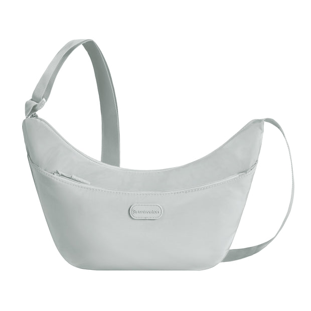 variant:46346766090432 Travelon Slouchy Crossbody Platinum