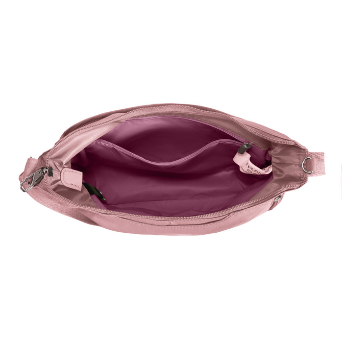variant:46209861222592 Travelon Roam Anti-Theft Medium Crossbody Desert Pink