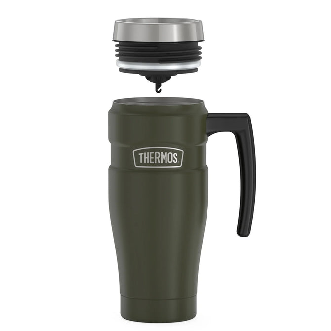 variant:46532961665216 16 oz Stainless Steel Travel Mug Matte Army Green
