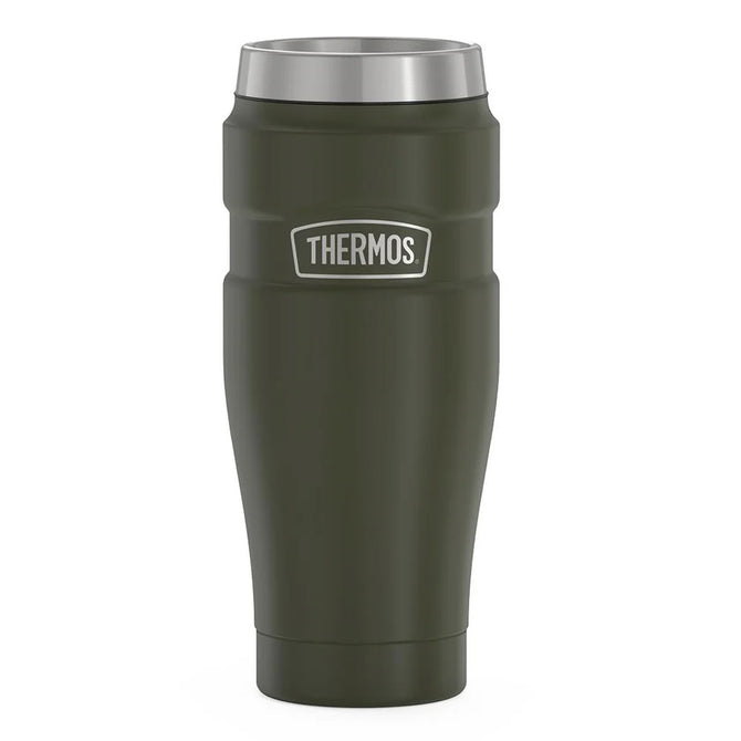 variant:46530430402752 16 oz Stainless Steel  Travel Tumbler Matte Army Green