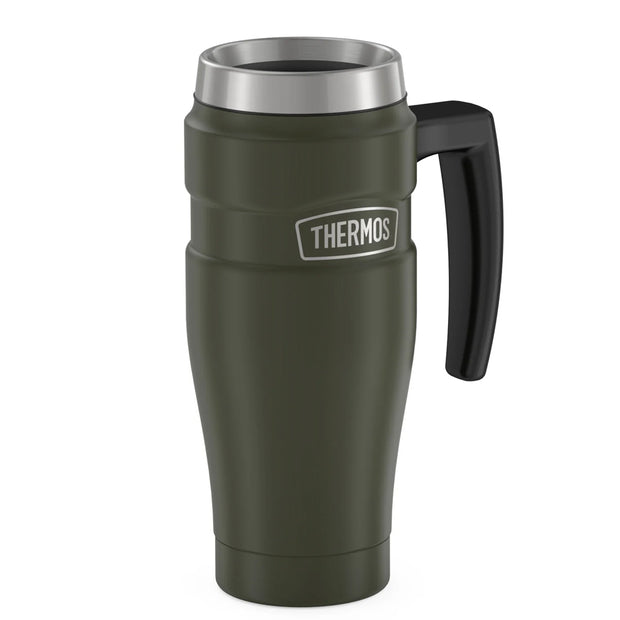 variant:46532961665216 16 oz Stainless Steel Travel Mug Matte Army Green