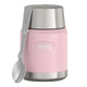 variant:46529225883840 16 oz Stainless Steel Food Jar w/ Spoon Sunset Pink