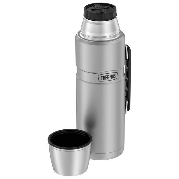 variant:46533190844608 2 L Stainless Steel Beverage Bottle Matte Stainless Steel
