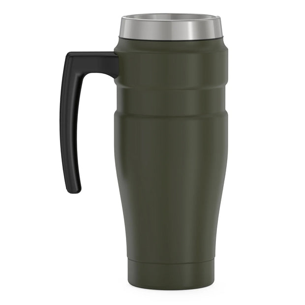 variant:46532961665216 16 oz Stainless Steel Travel Mug Matte Army Green