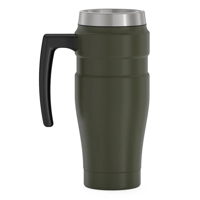 variant:46532961665216 16 oz Stainless Steel Travel Mug Matte Army Green