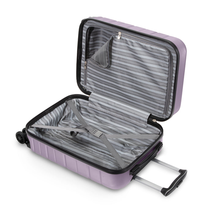 variant:43717482545344 Skyway Epic 2.0 Hardside Carry-On Spinner Luggage Silver Lilac