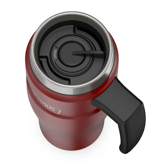 variant:46532961632448 16 oz Stainless Steel Travel Mug Matte Red
