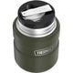 variant:46533270929600 16 oz. Stainless Steel Food Jar w Folding Spoon Matte Army Green