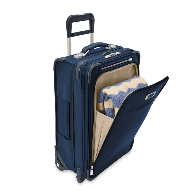 variant:43815294369984 BR Baseline Essential 2-Wheel Expandable Carry-On Navy