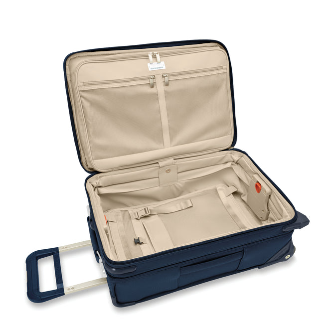 variant:43815294369984 BR Baseline Essential 2-Wheel Expandable Carry-On Navy
