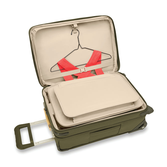 variant:43815294402752 BR Baseline Essential 2-Wheel Expandable Carry-On Olive