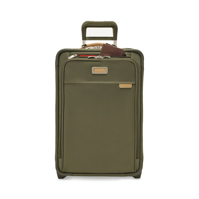 variant:43815294402752 BR Baseline Essential 2-Wheel Expandable Carry-On Olive