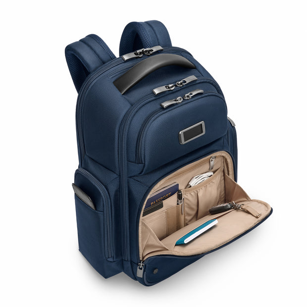 variant:42992843555008 @Work Medium Cargo Backpack Navy