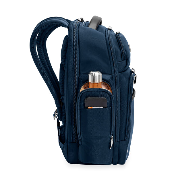 variant:42992843555008 @Work Medium Cargo Backpack Navy