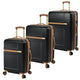 variant:46795404738752 London Fog Westbury Hardside Carry On Luggage Black & Sand