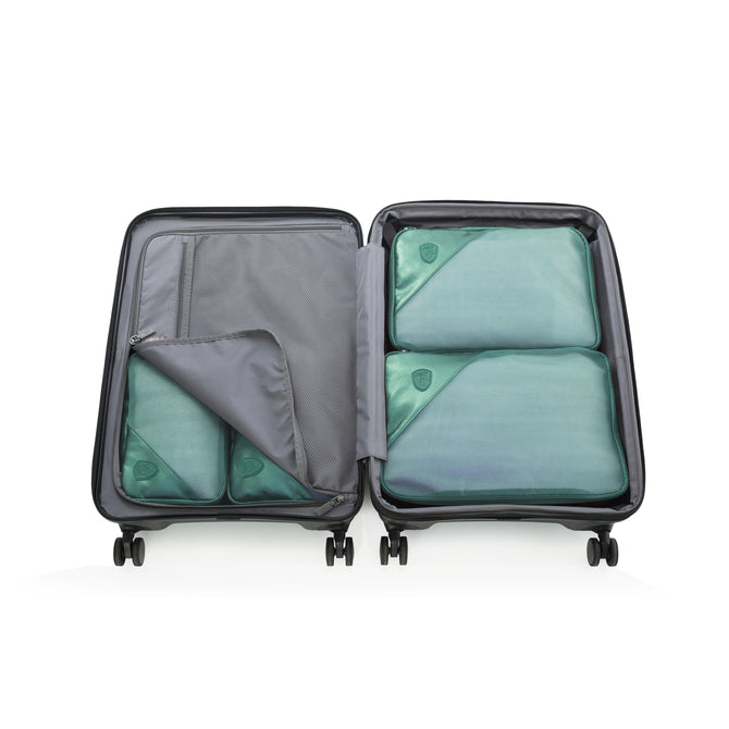 variant:46559111774400 Metallic Packing Cube 5-Piece Set Midnight Green