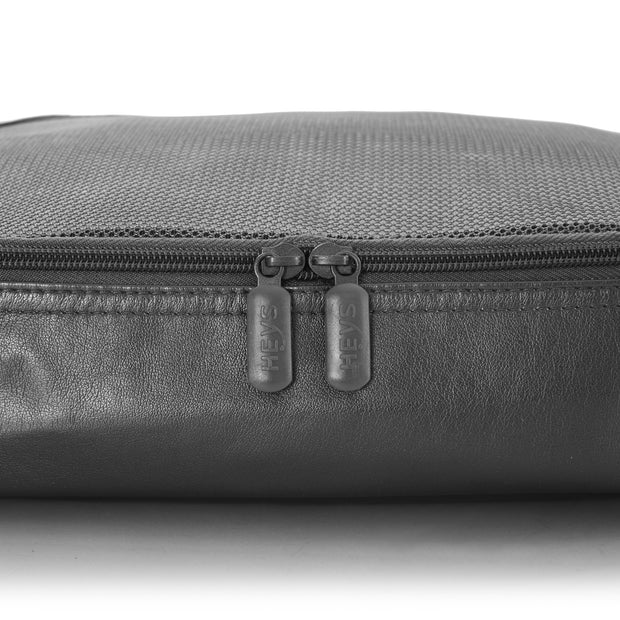 variant:46559110856896 Metallic Packing Cube 5-Piece Set Charcoal