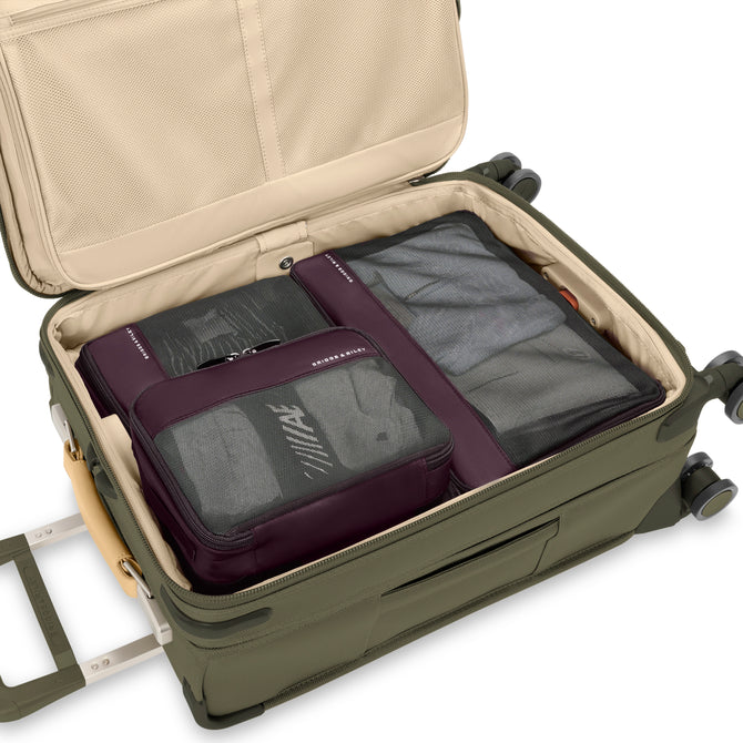 variant:46655142101184 Travel Essentials Carry-On Packing Cube Set Plum