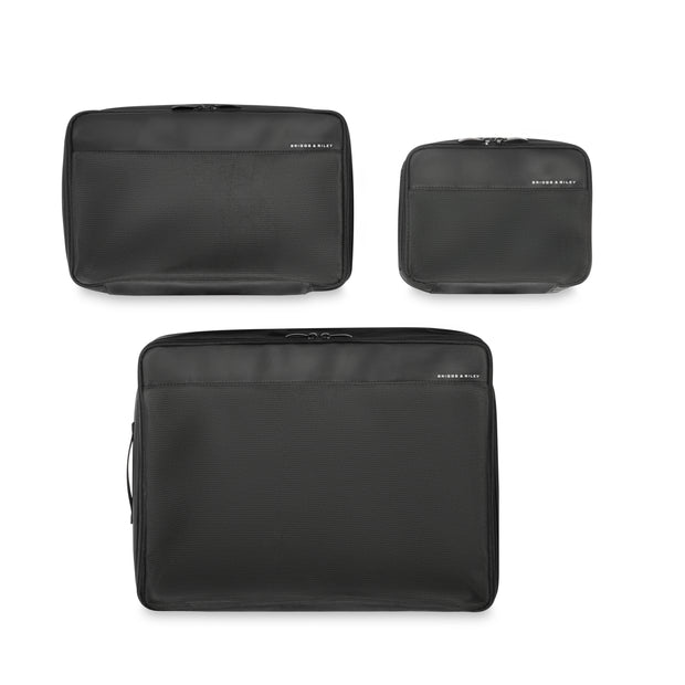 variant:46655232704704 Travel Essentials Check-In Packing Cube Set Black