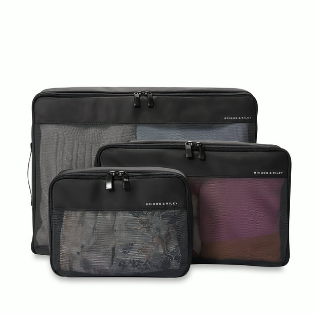 variant:46655232704704 Travel Essentials Check-In Packing Cube Set Black