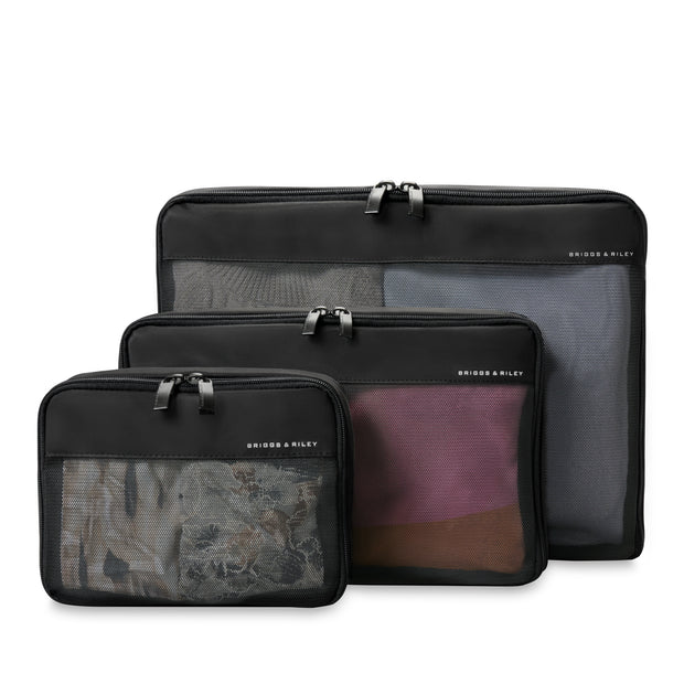 variant:46655232704704 Travel Essentials Check-In Packing Cube Set Black