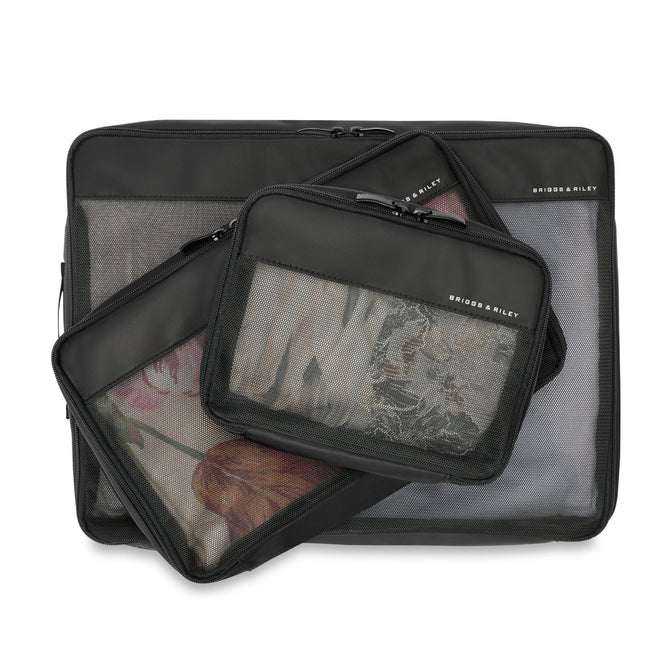 variant:46655232704704 Travel Essentials Check-In Packing Cube Set Black