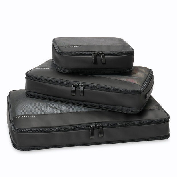 variant:46655232704704 Travel Essentials Check-In Packing Cube Set Black
