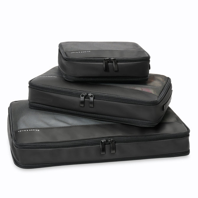 variant:46655232704704 Travel Essentials Check-In Packing Cube Set Black