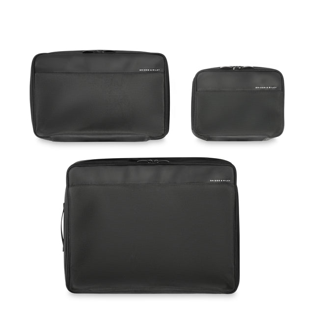 variant:46655232704704 Travel Essentials Check-In Packing Cube Set Black