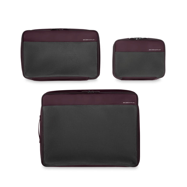 variant:46655232770240 Travel Essentials Check-In Packing Cube Set Plum