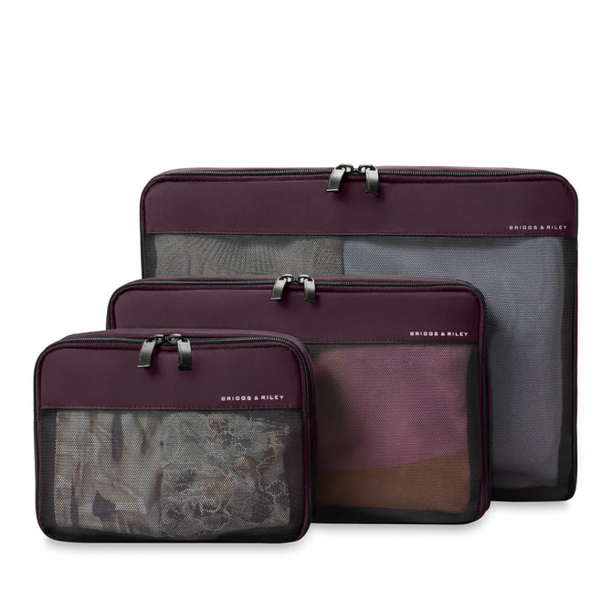 variant:46655232770240 Travel Essentials Check-In Packing Cube Set Plum