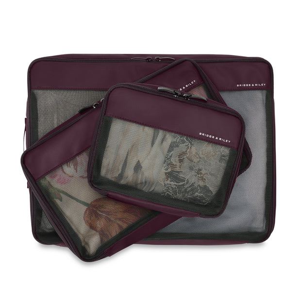 variant:46655232770240 Travel Essentials Check-In Packing Cube Set Plum