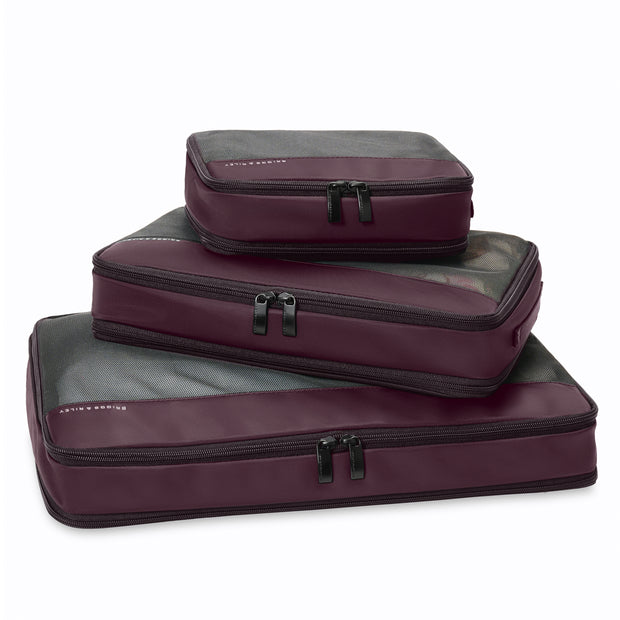 variant:46655232770240 Travel Essentials Check-In Packing Cube Set Plum