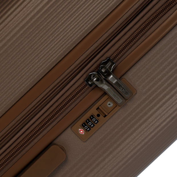 variant:46556291694784 Earth Tones Hardside 21' Carry-On Luggage Umber