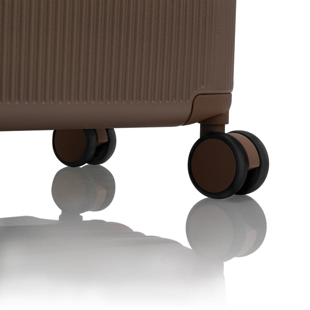 variant:46556291694784 Earth Tones Hardside 21' Carry-On Luggage Umber