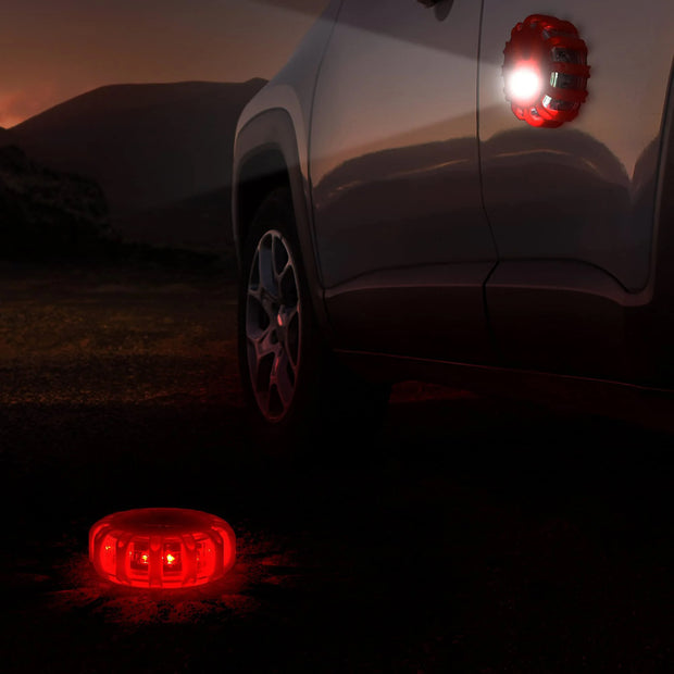 LED Roadside Flare Safety Puck