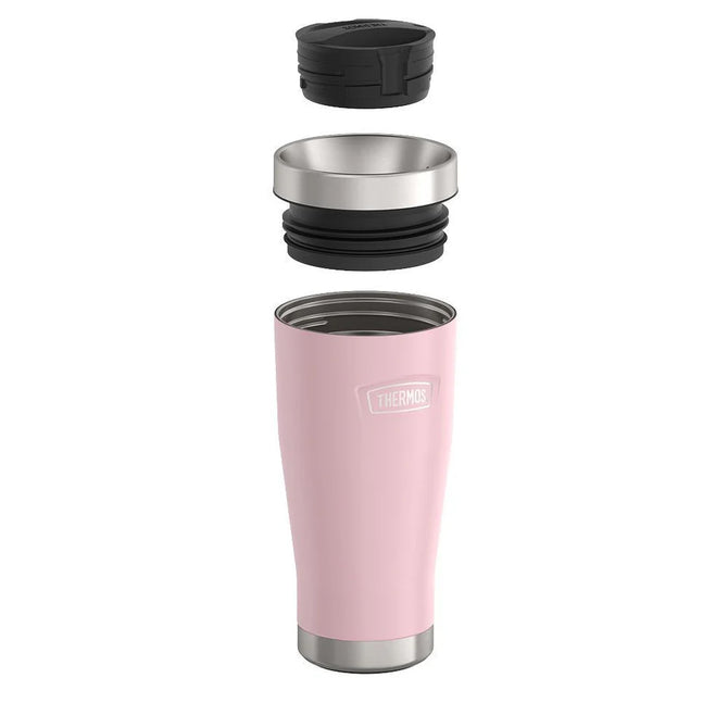 variant:46477351551168 Thermos 16oz Icon Stainless Steel Tumbler Matte Sunset Pink