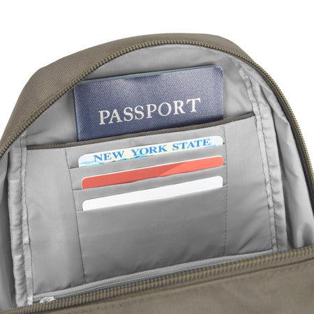 variant:42999522066624 travelon Anti-Theft Classic Sling Bag nutmeg