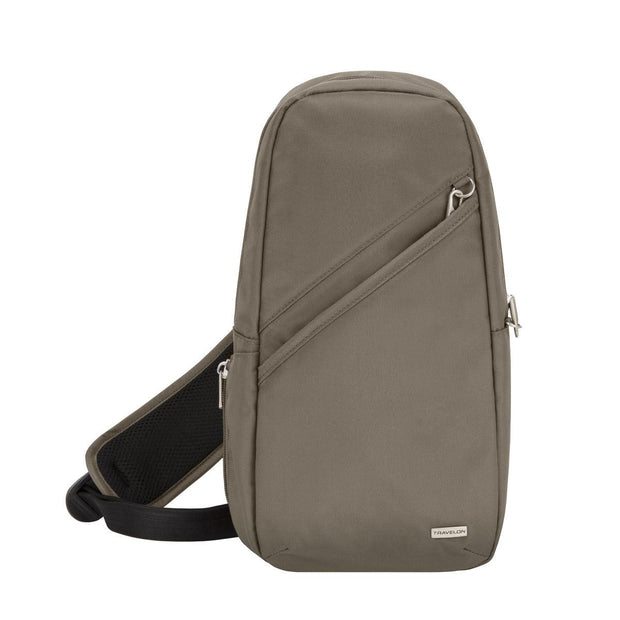 variant:42999522066624 travelon Anti-Theft Classic Sling Bag nutmeg
