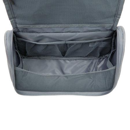 variant:42999671390400 travelon World Travel Essentials Hanging Toiletry Kit Gray Heather