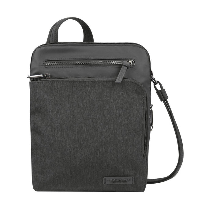 variant:42999674273984 travelon Metro Small crossbody Gray Heather