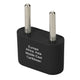 Smooth Trip Europe & Asia Ungrounded Adapter Plug - 3 pack