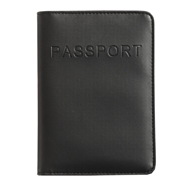 variant:41143699243200 Smooth Trip RFID Blocking Passport Wallet - Black