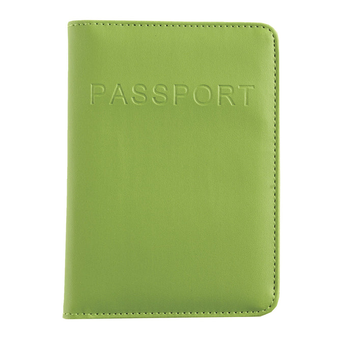variant:41143699275968 Smooth Trip RFID Blocking Passport Wallet - Green